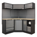 Sealey APMSSTACK08W Superline Pro 1.6m Corner Storage System - Wooden Worktop