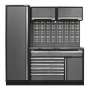 Sealey APMSSTACK09SS Superline Pro 1.96m Storage System - Stainless Steel Worktop