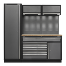 Sealey APMSSTACK09W Superline Pro 1.96m Storage System - Pressed Wood Worktop