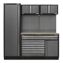 Sealey APMSSTACK10W Superline Pro 1.96m Storage System - Pressed Wood Worktop