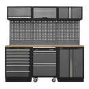 Sealey APMSSTACK12W Superline Pro 2.04m Storage System - Pressed Wood Worktop