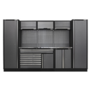 Sealey APMSSTACK13SS Superline Pro 3.24m Storage System - Stainless Steel Worktop