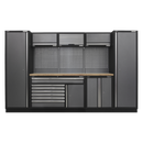 Sealey APMSSTACK13W Superline Pro 3.24m Storage System - Pressed Wood Worktop