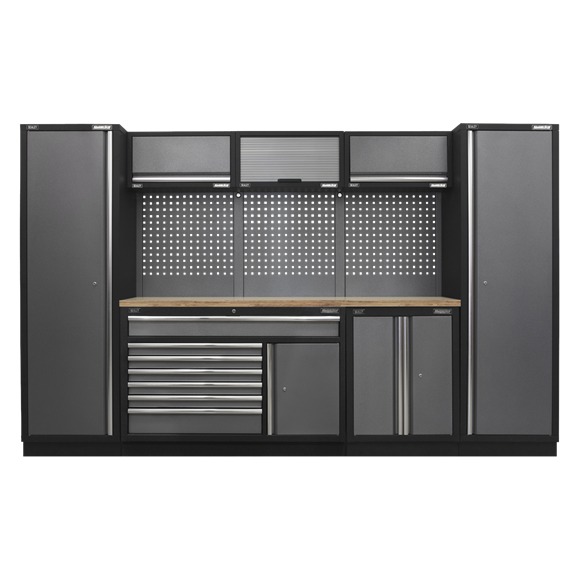 Sealey APMSSTACK13W Superline Pro 3.24m Storage System - Pressed Wood Worktop