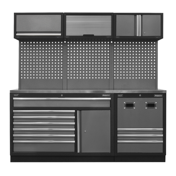 Sealey APMSSTACK14SS Modular Storage System Combo - Stainless Steel Worktop