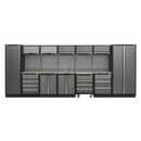 Sealey APMSSTACK17W Superline Pro 4.9m Storage System - Pressed Wood Worktop