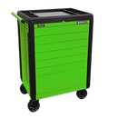 Sealey APPD7G 7 Drawer Push-To-Open Rollcab Hi-Vis Green