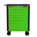 Sealey APPD7G 7 Drawer Push-To-Open Rollcab Hi-Vis Green