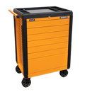 Sealey APPD7O 7 Drawer Push-To-Open Rollcab Hi-Vis Orange