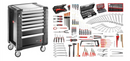 Facom JET7.M140A 200pce General Metric Tool Kit C/W JET.7GM3 Roller Cabinet