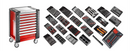 Facom CM.230 230pce General Purpose Tool Kit Module Trays C/W JET.9M3 Roller Cabinet