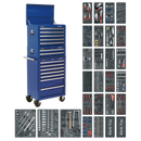 Sealey SPTCCOMBO1 14 Drawer Tool Chest Combination with 1179pc Tool Kit