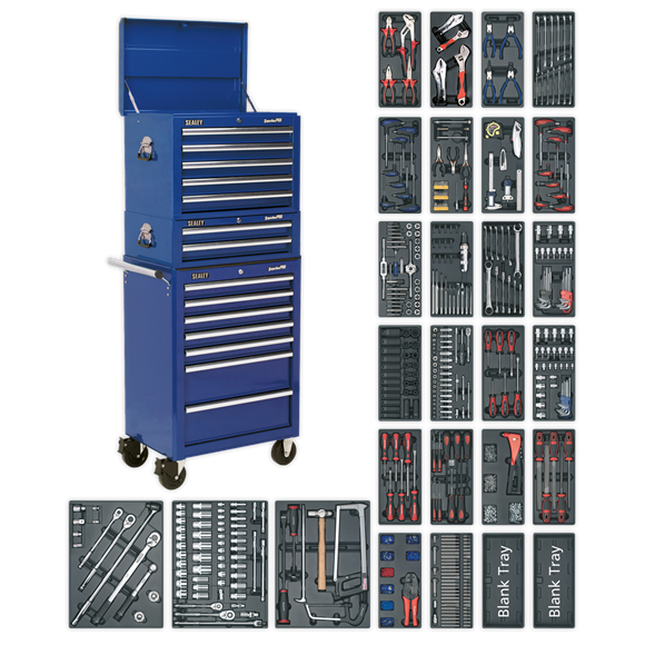 Sealey SPTCCOMBO1 14 Drawer Tool Chest Combination with 1179pc Tool Kit