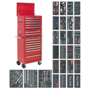 Sealey SPTCOMBO1 14 Drawer Tool Chest Combination with 1179pc Tool Kit