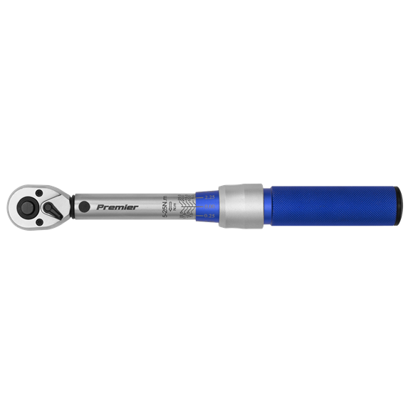 Sealey STW902 3/8"DR 5-25Nm Micrometer Style Torque Wrench