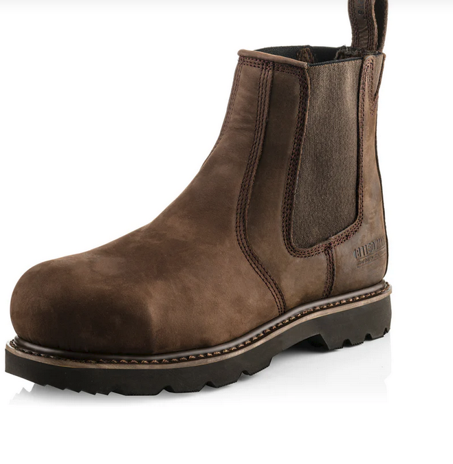 Buckbootz B1150SM MAX Brown Chocolate Oil Buckflex Safety Dealer Boot