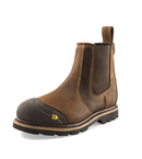 Buckbootz B1990SM Dark Brown Goodyear Welted Safety Dealer Boot
