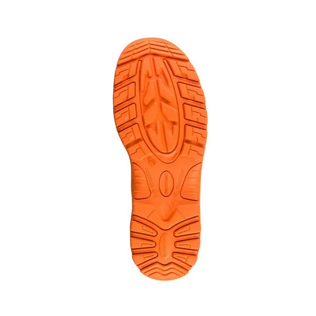 Buckbootz BVIZ1 Orange/Brown 360 High Visibility Metal Free Waterproof Safety Lace/Zip Boot