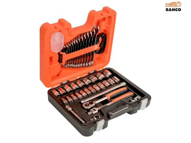 Bahco S400 40pce 1/2"Dr Socket & Spanner Set