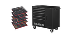 Bahco 1475KXL6CBK-FF6 187pce Foam Inlay General Purpose Tool Kit Tool in C75 40″ XL 6 Drawer Mobile Roller Cabinet