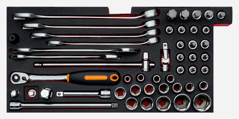 Bahco 1483KHD3RB-FF4 146pce General Purpose Toolkit in Metallic Tool Box