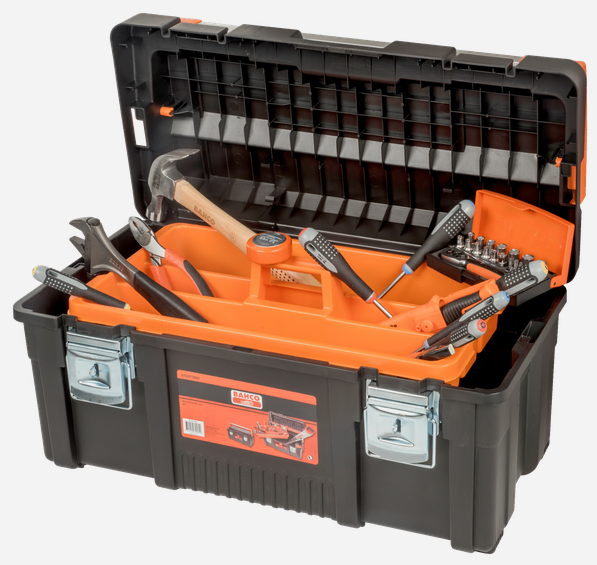 Bahco 4750PTB65TS5 37pce General Purpose Toolkit in Plastic Tool Box