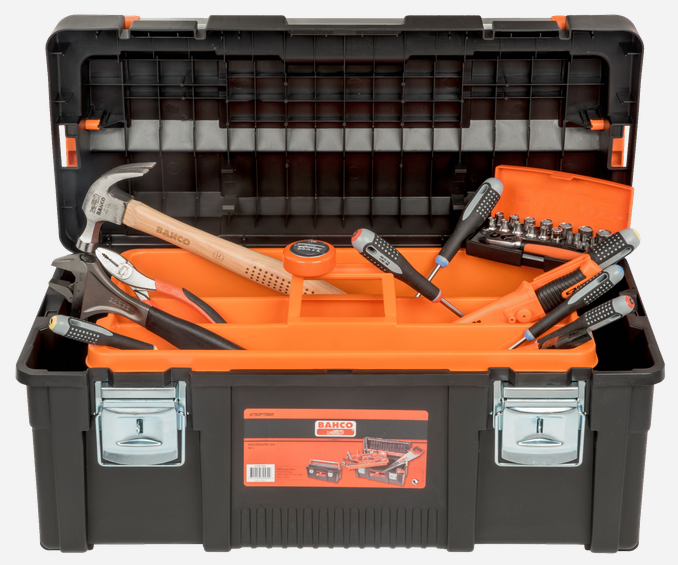 Bahco 4750PTB65TS5 37pce General Purpose Toolkit in Plastic Tool Box