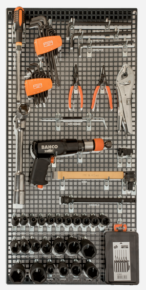 Bahco 1495TP-AUTO-M1 62pce Auto Bearing Repair Tool Kit on Tool Panel