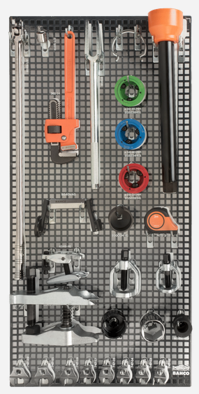 Bahco 1495TP-AUTO-M4 23pce Auto Geometry Repair Tool Kit on Tool Panel