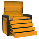 Sealey APPD4O Orange 4 Drawer Push-to-Open Topchest with Ball-Bearing Slides
