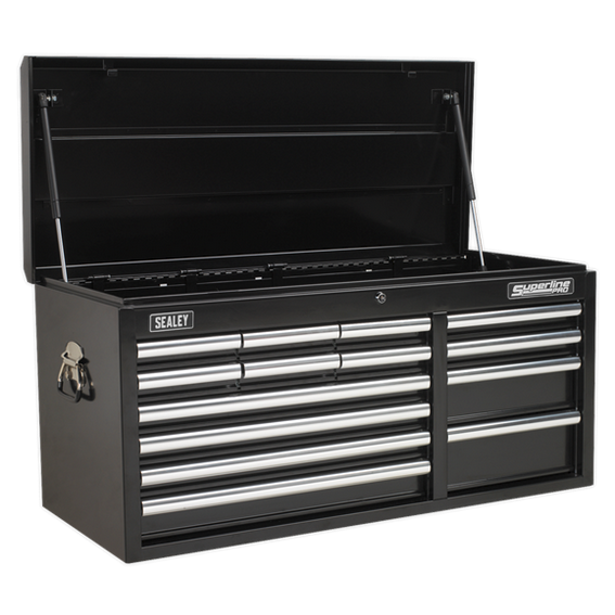 Sealey AP41149B 14 Drawer Topchest with Ball-Bearing Slides - Black