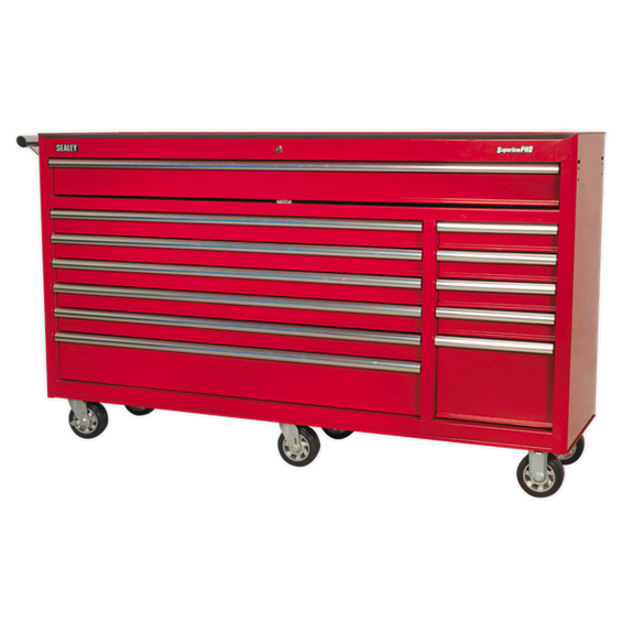 Sealey AP6612 12 Drawer Rollcab with Ball-Bearing Slides - Red