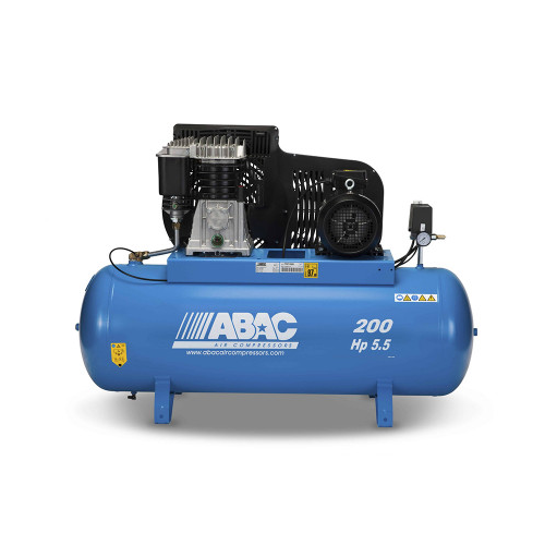 ABAC PRO B5900B 200 FT5.5 - 3 Phase 4kw 200L 23CFM 10Bar Air Compressor