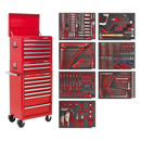 Sealey TBTPCOMBO1 14 Drawer Tool Chest Combination with 446pc Tool Kit - Red