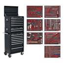 Sealey TBTPCOMBO2 14 Drawer Tool Chest Combination with 446pc Tool Kit - Black