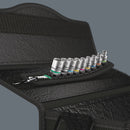 Wera 003883 9pc Belt A 4 Zyklop Socket Set, 1/4"