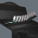 Wera 003973 9pc Belt B 4 Zyklop Socket Set, 3/8"