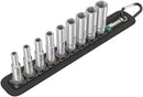 Wera 004525 9pc Belt A Deep 1 Socket Set, 1/4"