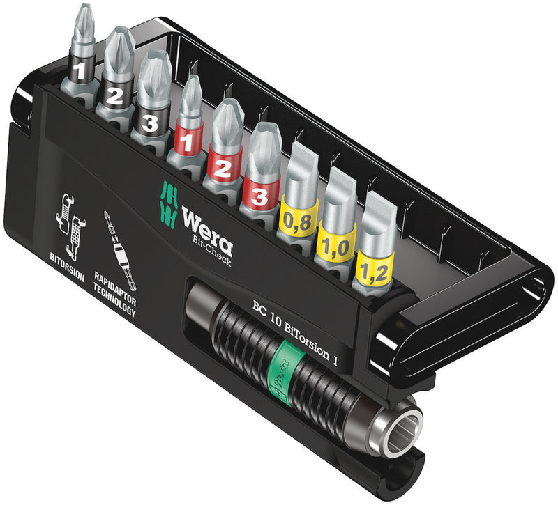 Wera 056374 10pc Bit-Check 10 BiTorsion 1