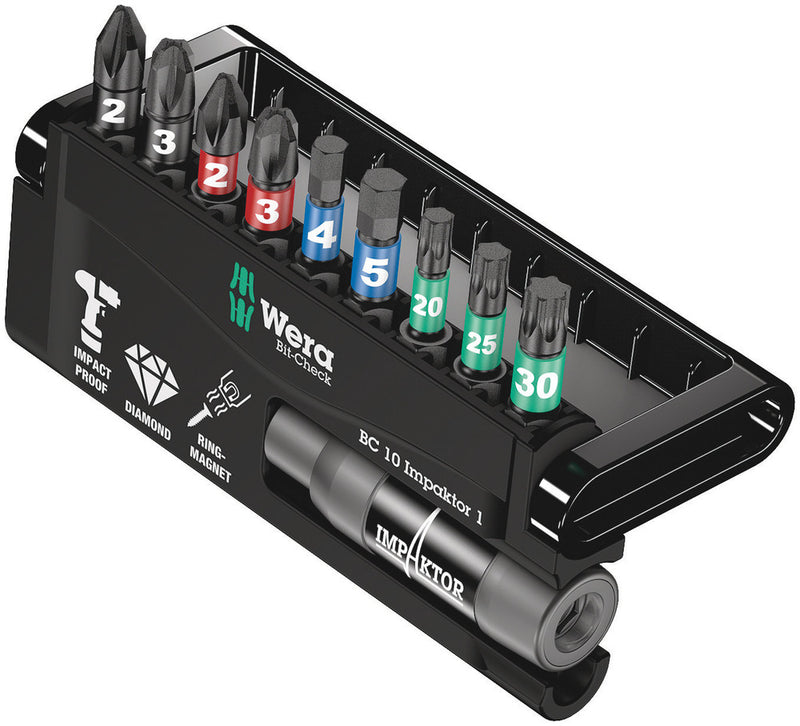 Wera 057680 10pc Bit-Check 10 Impaktor 1