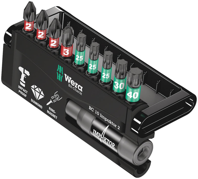 Wera 057682 10pc Bit-Check 10 Impaktor 2