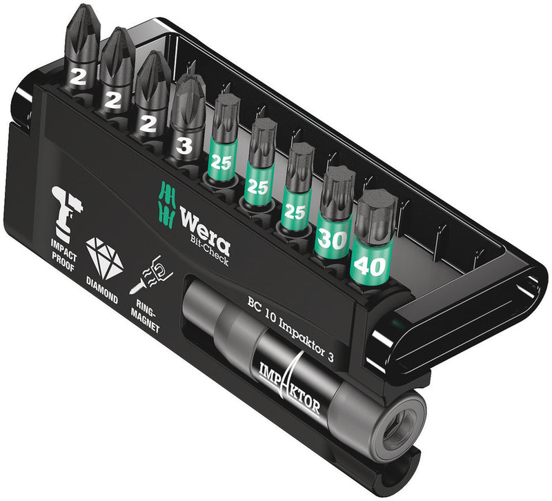 Wera 057683 10pc Bit-Check 10 Impaktor 3