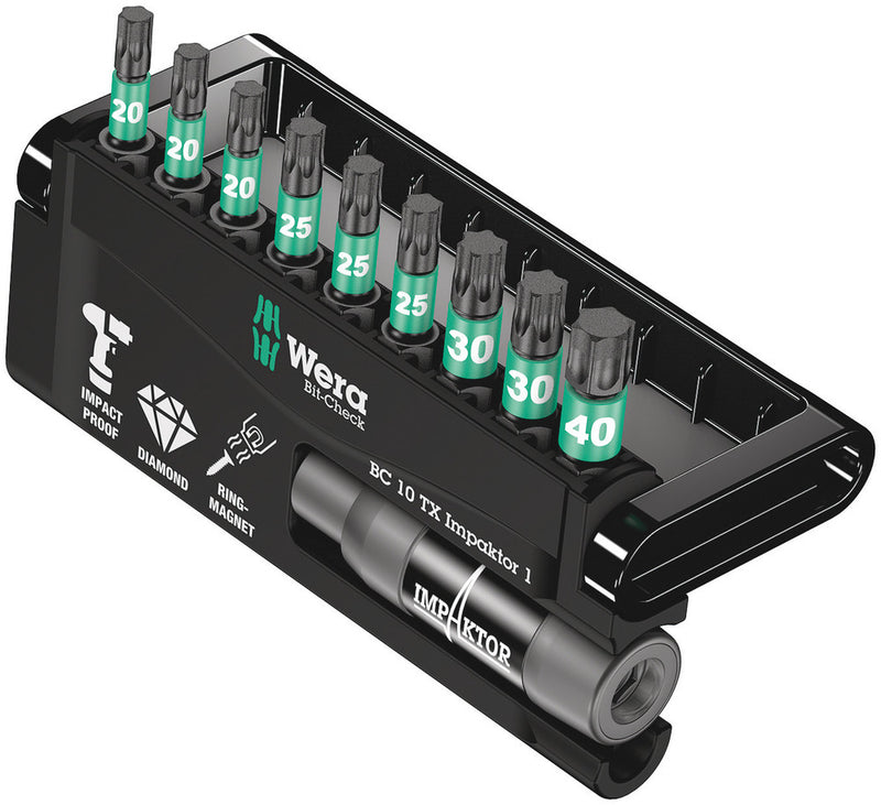 Wera 057688 10pc Bit-Check 10 TX Impaktor 1