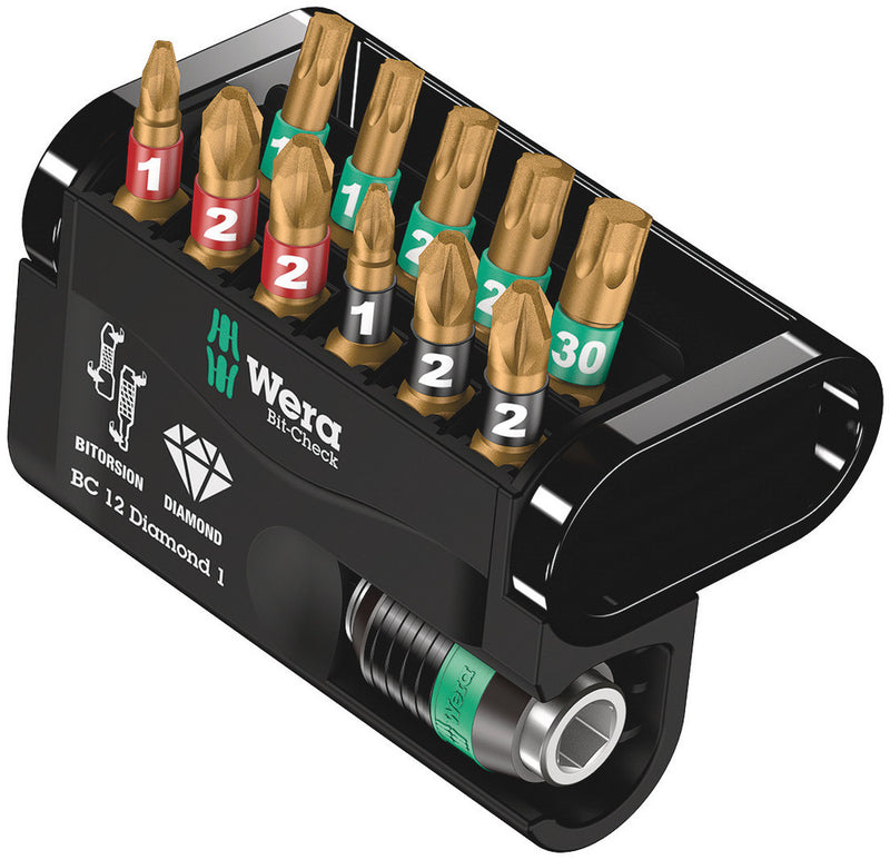 Wera 057421 12pc Bit-Check 12 Diamond 1