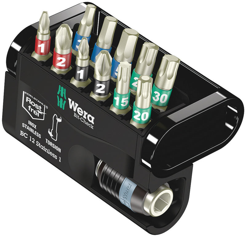 Wera 057425 12pc Bit-Check 12 Stainless 1