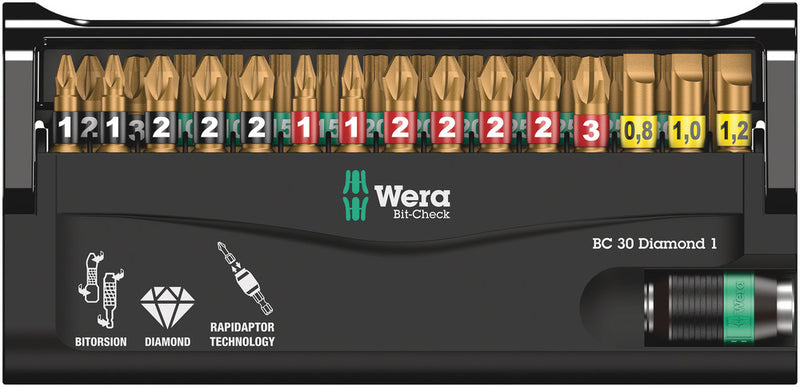 Wera 057431 30pc Bit-Check 30 Diamond 1