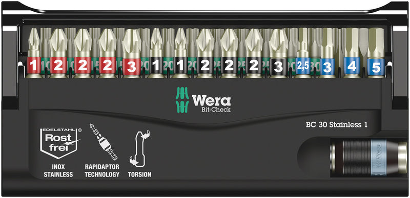 Wera 071109 30pc Bit-Check 30 Stainless 1
