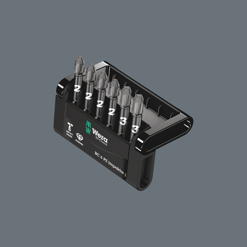 Wera 057692 6pc Bit-Check 6 PZ Impaktor 1