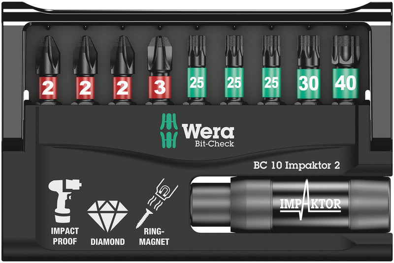 Wera 057682 10pc Bit-Check 10 Impaktor 2
