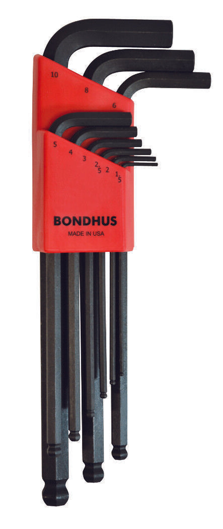 Bondhus BLX9M 9pc Metric Ballpoint Allen Key Set